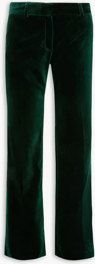 1976 Cotton-Velvet Flared Pants