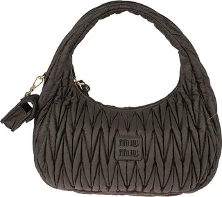 Logo Plaque Matelassé Shoulder Bag