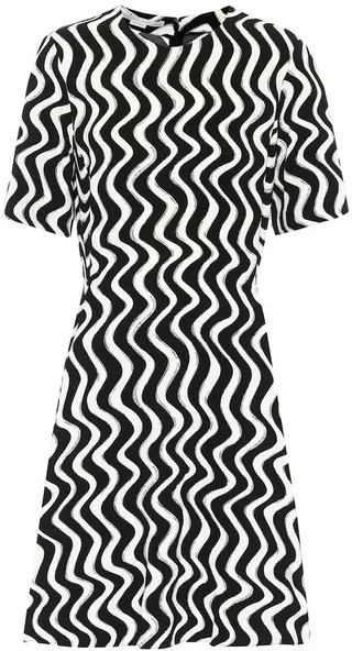 Printed cady dress