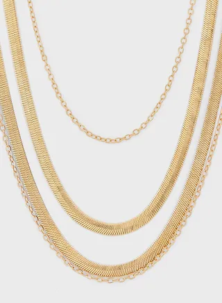 Layered Mix Chain Necklace