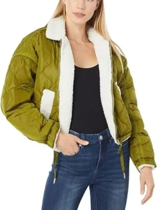 [BLANKNYC] Womens Quilted With Sherpa Jacket