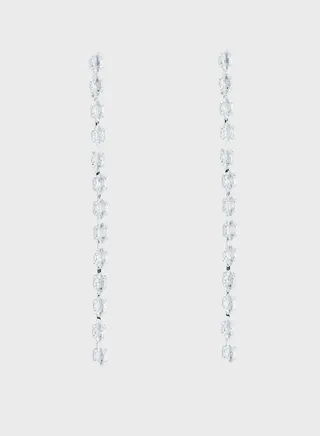 Diamante Dainty Drop Earrings