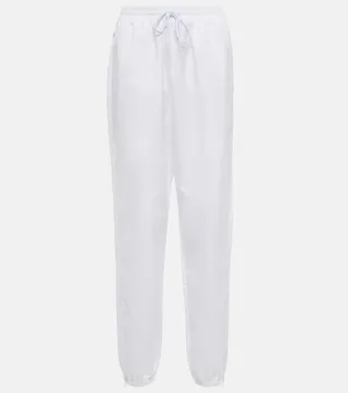 Zip-cuff high-rise sweatpants