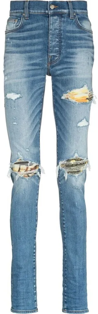 Distressed-Effect Skinny Jeans