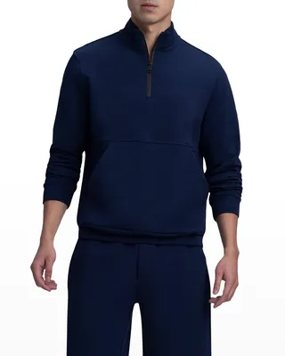 Men's Comfort Quarter-Zip Mock-Neck Sweatshirt