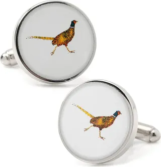 Pheasant Bird Cuff Links