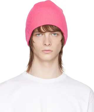 Stüssy Pink Logo Beanie