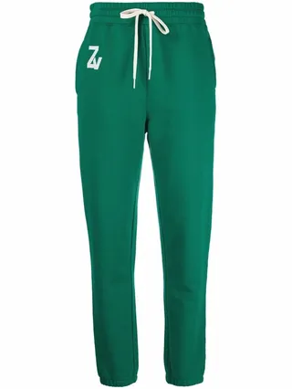Logo-Print Cotton Track Pants