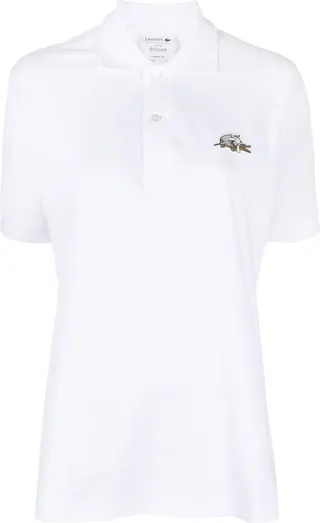 Logo-Patch Organic Cotton Polo Top