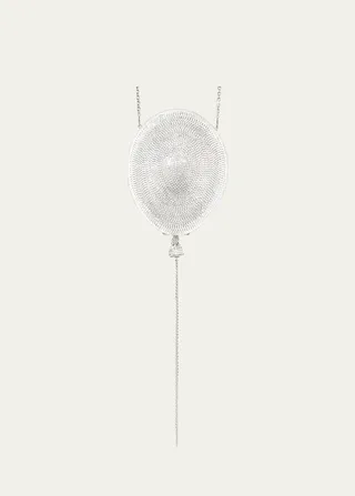 Allover Crystal Balloon Shoulder Bag