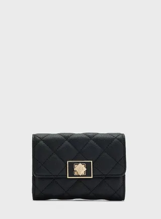 Karlys Medium Quilted Turnlock Purse