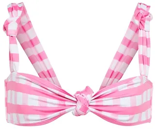 Le Haut Vichy checked bikini top