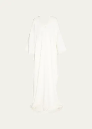 Meelo Plunging Silk Gown