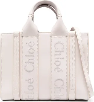 Logo-Tape Detail Tote Bag