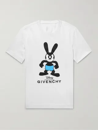 + Disney Logo-Print Cotton-Jersey T-Shirt