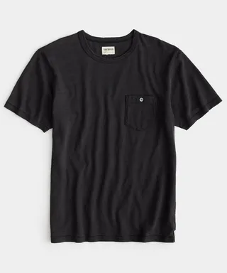 Black Indigo Slub Pocket Tee