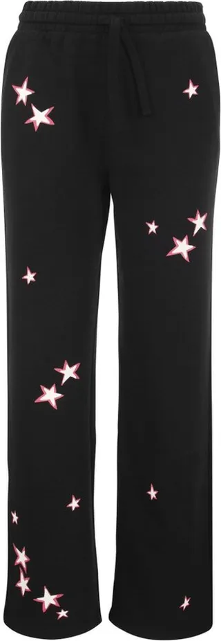REDValentino Star Print Straight-Leg Sweatpants
