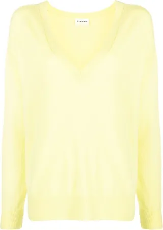 seamless V-neck jumper