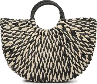 Kelly & Katie TwoTone Straw Ring Tote