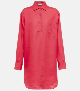 Andre linen shirt dress