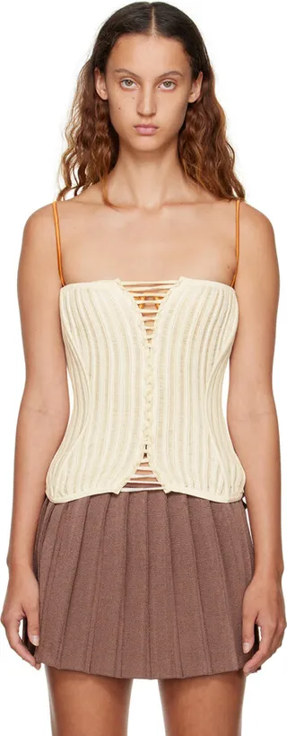 Isa Boulder SSENSE Exclusive Off-White Camisole
