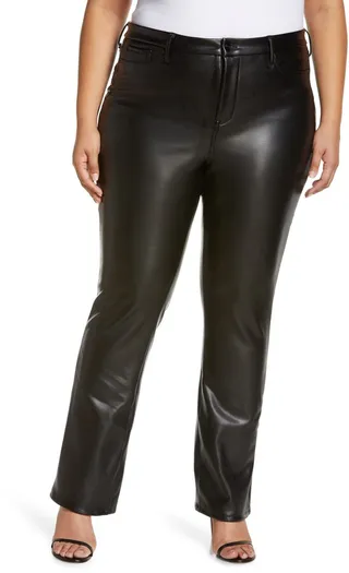Sculpt-Her Marilyn Faux Leather Straight Leg Pants