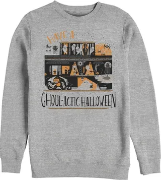 Men's Star Wars Halloween Ghoulactic Haunted House Sweatshirt - Athletic Heather - Small