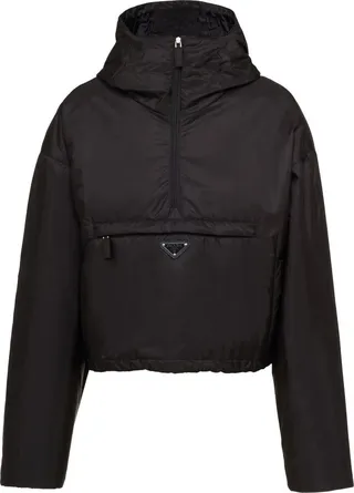 Triangle-Logo Hooded Jacket