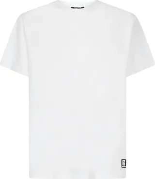 Balmain Logo Patch Crewneck T-Shirt