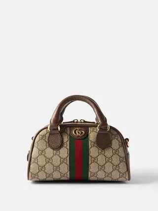Ophidia Mini Gg Supreme-canvas Top-handle Bag