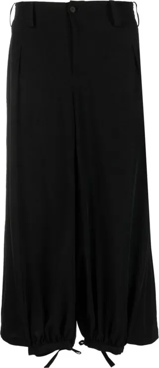 Cropped Wide-Leg Trousers