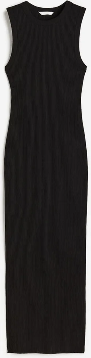 Ribbed Jersey Dress