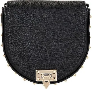 Valentino Garavani Mini Rockstud Pouch Crossbody Bag in Black