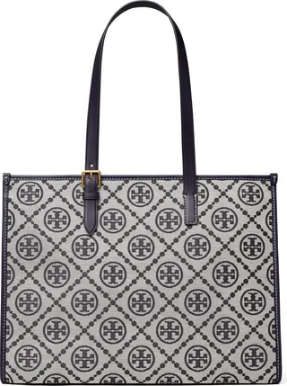 T Monogram Jacquard Tote