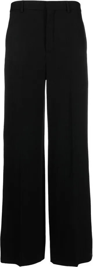 High-Waisted Straight-Leg Trousers