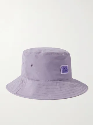 Logo-Appliquéd Shell Bucket Hat