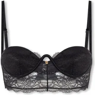 Versace Medusa Head Plaque Lace Bra