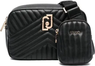 Quilted Faux-Leather Shoulder Bag
