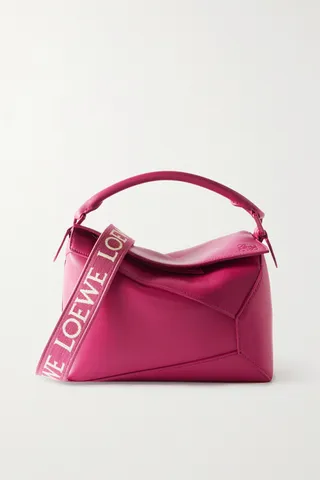 Loewe - Puzzle Edge Small Leather Shoulder Bag - Red