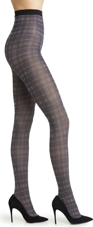 Textured Jacquard Tights