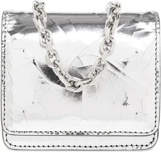 Maison Margiela Metallic-Finish Chain-Linked Crossbody Bag