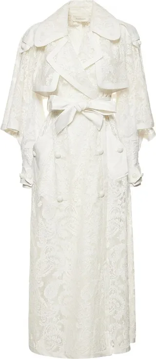 Wonderland lace trench coat