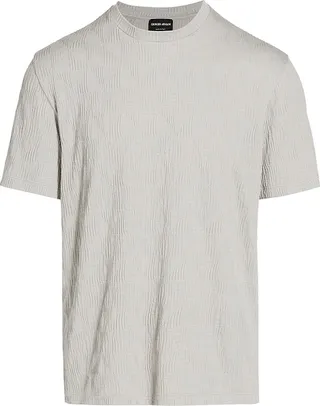 Chain Jacquard Knit T-Shirt