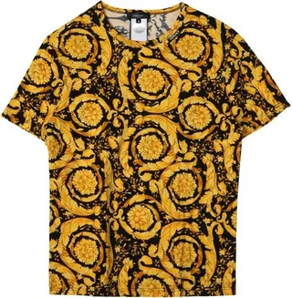Versace Baroque-Printed Crewneck T-Shirt