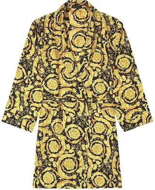 Printed Silk Robe