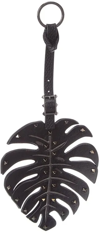 Valentino Leaf Leather Bag Charm