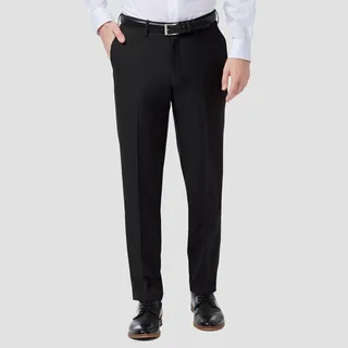 Haggar Men's Premium Comfort Slim Fit Flat Front Pants - Gray 34x32