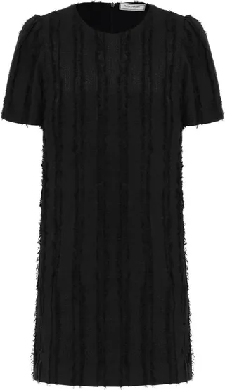 Belle & Bloom - Star Child Textured Mini Dress - Black