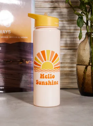 Hello Sunshine Plastic Water Bottle