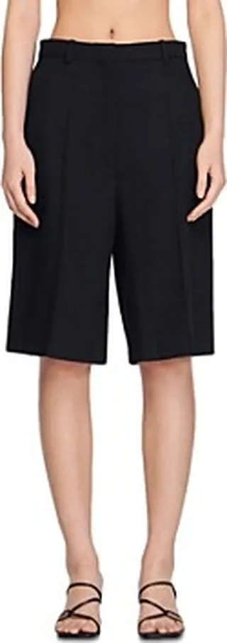 Sandro Jerry Pleated Bermuda Shorts